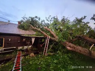 Po sobotnich nawałnicach w powiecie dębickim
