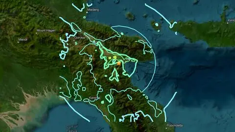 Lokalizacja wtorkowego trzęsienia ziemi 
