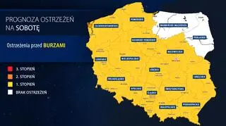 Prognoza zagrożeń IMGW na sobotę