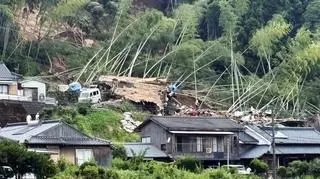 Osunięcie ziemi w prefekturze Kagoshima w Japonii