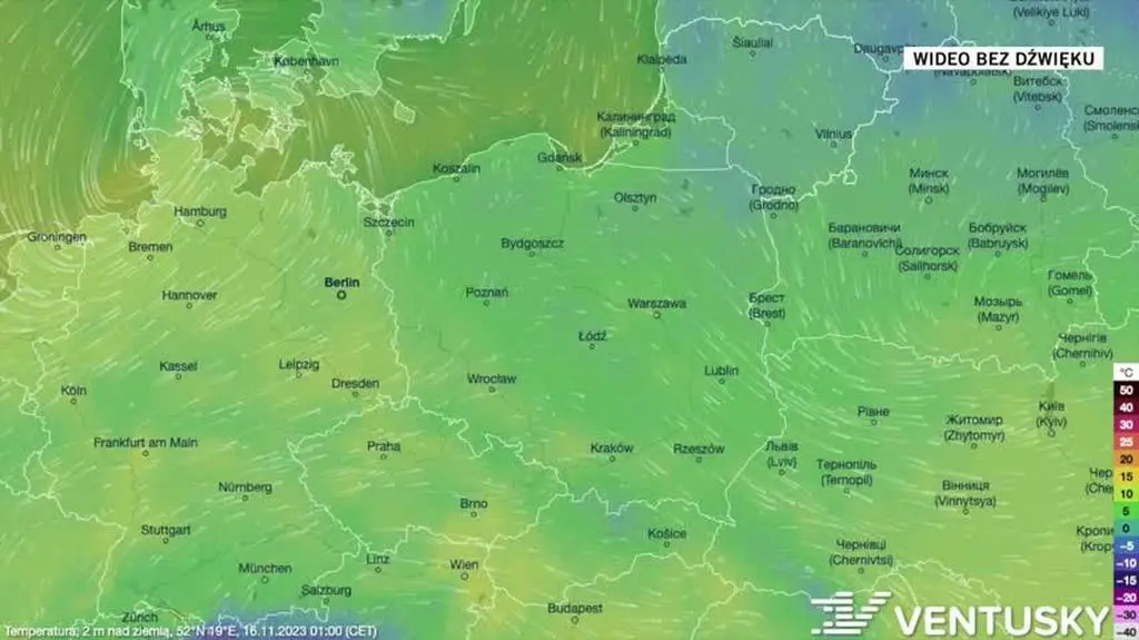 Prognoza temperatur na kolejne dni