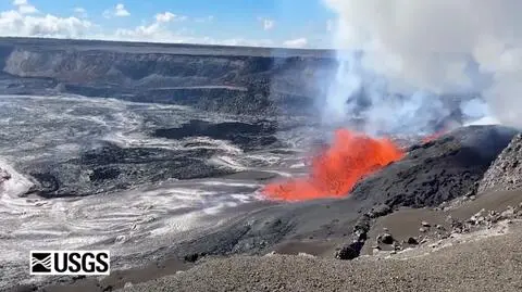 Erupcja wulkanu na Hawajach