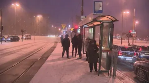 Pogoda spowodowała utrudnienia w komunikacji miejskiej w Łodzi