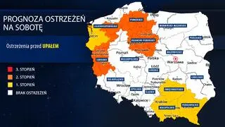 Prognoza zagrożeń meteorologicznych na sobotę