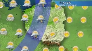 Warunki biometeorologiczne w piątek
