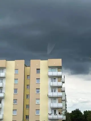 Zalążek trąby powietrznej w Gorzowie Wielkopolskim