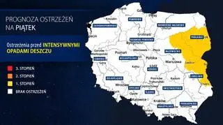 Prognoza zagrożeń na piątek 27.08
