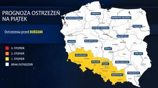 Prognoza zagrożeń IMGW na piątek