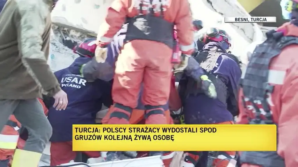 Uratowana dziesiąta osoba spod gruzów