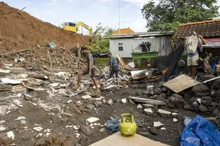 Osuwisko w Indonezji