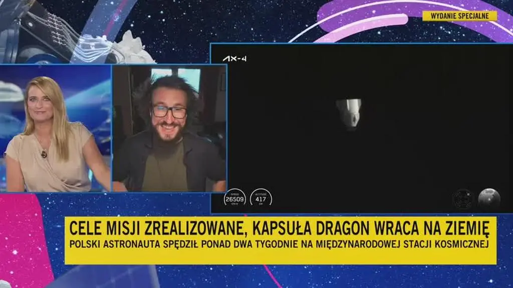 Karol Wójcicki o ISS i kapsule Dragon na polskim niebie