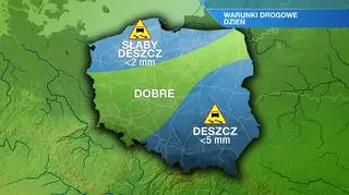 Warunki drogowe we wtorek