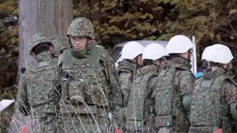 Żołnierze japońskich Sił Samoobrony 