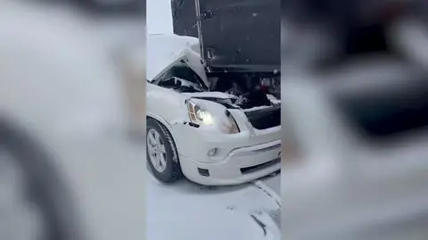 Atak zimy przyczynił się do karambolu w stanie Iowa