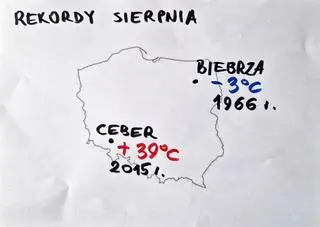 Rekordy temperatury w sierpniu