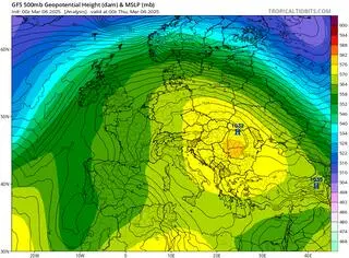 Klin ciepła na wysokości 5 km