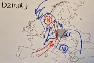 Sytuacja baryczna nad Europą w piątek