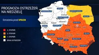 Prognoza zagrożeń IMGW na niedzielę