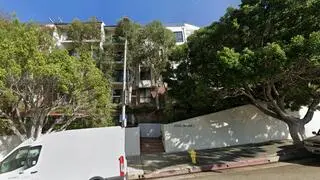 Budynek w Los Angeles przed pożarem