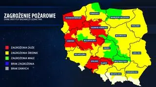 Zagrożenie pożarowe w Polsce