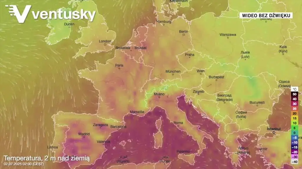 Fale upałów nad Europą w środę i czwartek