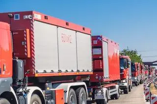Polscy strażacy jechali przez Europę