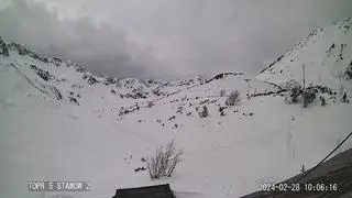 Dolina Pięciu Stawów Polskich, widok na Przedni Staw - środa 28.02