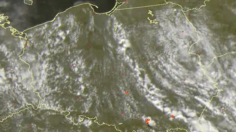 Burze w Polsce w środę, godz. 13.35