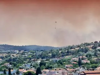 Pożar na greckiej wyspie Chios