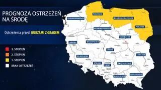 Prognoza zagrożeń IMGW na środę