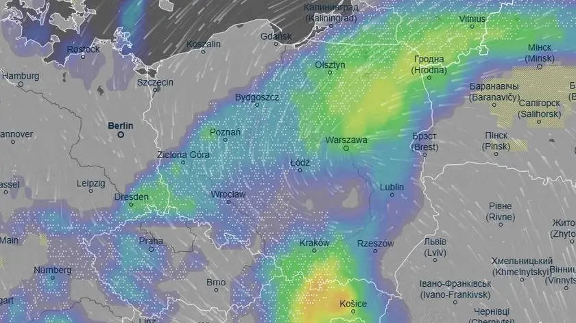Śnieżyce od Sudetów po Warmię i Mazury. Front nad Polską
