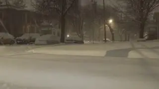 Pokryte śniegiem miasto Minneapolis