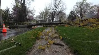 Uszkodzone dachy, odwołane loty. "Matka Natura potrafi siać zniszczenie"