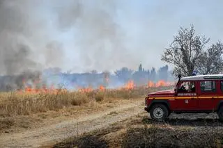 Trwa walka z pożarem w Aude na południu Francji
