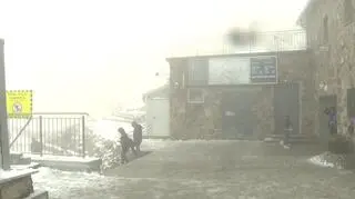 Pierwszy śnieg na Kasprowym Wierchu