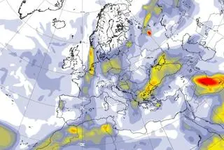 Pył znad Bliskiego Wschodu 26 sierpnia o godzinie 2