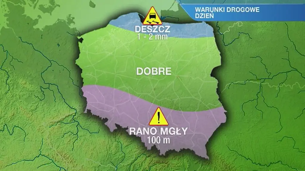 Warunki drogowe w czwartek
