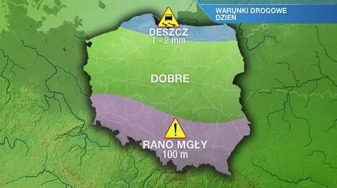 Warunki drogowe w czwartek