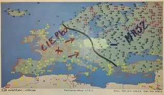 Temperatura w Europie w czwartek rano