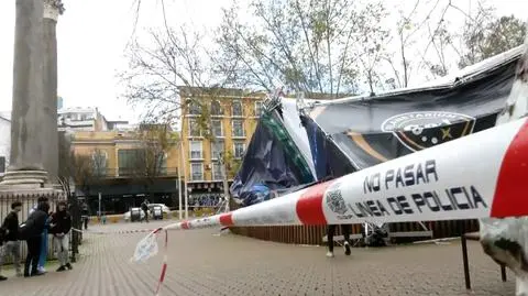 Zawaliło się mobilne planetarium. Troje dzieci zostało rannych