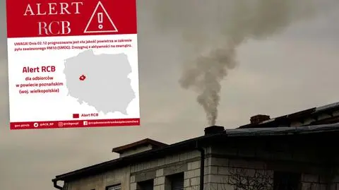 Tu RCB ostrzega przed złą jakością powietrza