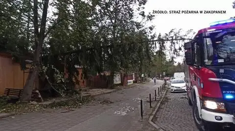 Silny wiatr w Zakopanem
