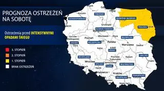 Prognoza zagrożeń na sobotę