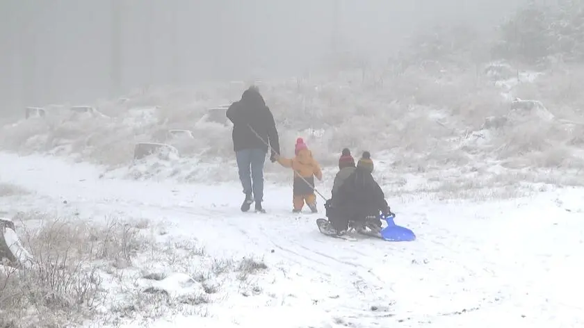 U naszych sąsiadów spadł śnieg. "Jest cudownie"