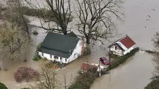 Rzeki wystąpiły z brzegów. Wiele miejsc znalazło się pod wodą