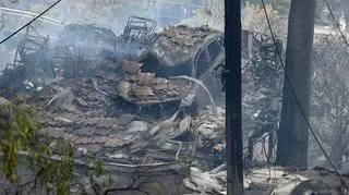 Miejscowość Koolewong w Australii po pożarze