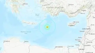 Trzęsienie ziemi w okolicach Grecji