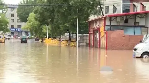 Skutki obfitych opadów deszczu w Chinach