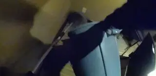 Szop wpadł przez sufit hotelowej restauracji