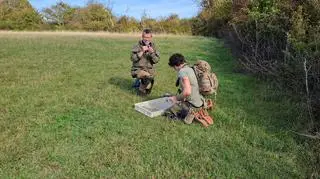 Badacze w poszukiwaniu pająka Aulonia albimana